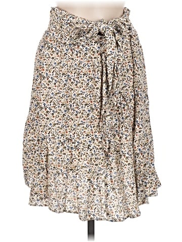 Madewell Tie-Waist Tiered Mini Skirt in Fieldwalk Floral (view 1)