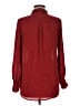 J.Crew 100% Silk Red Long Sleeve Silk Top Size 6 - photo 2
