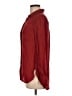J.Crew 100% Silk Red Long Sleeve Silk Top Size 6 - photo 5