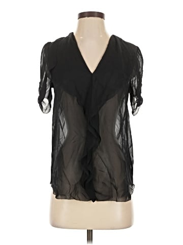 T. Babaton Short Sleeve Silk Top (view 1)