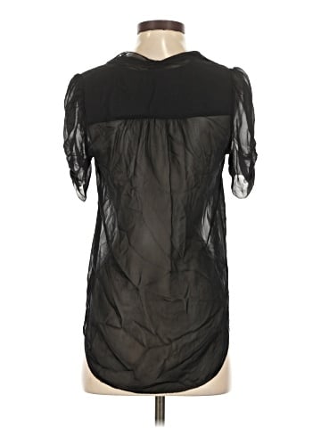T. Babaton Short Sleeve Silk Top (view 2)