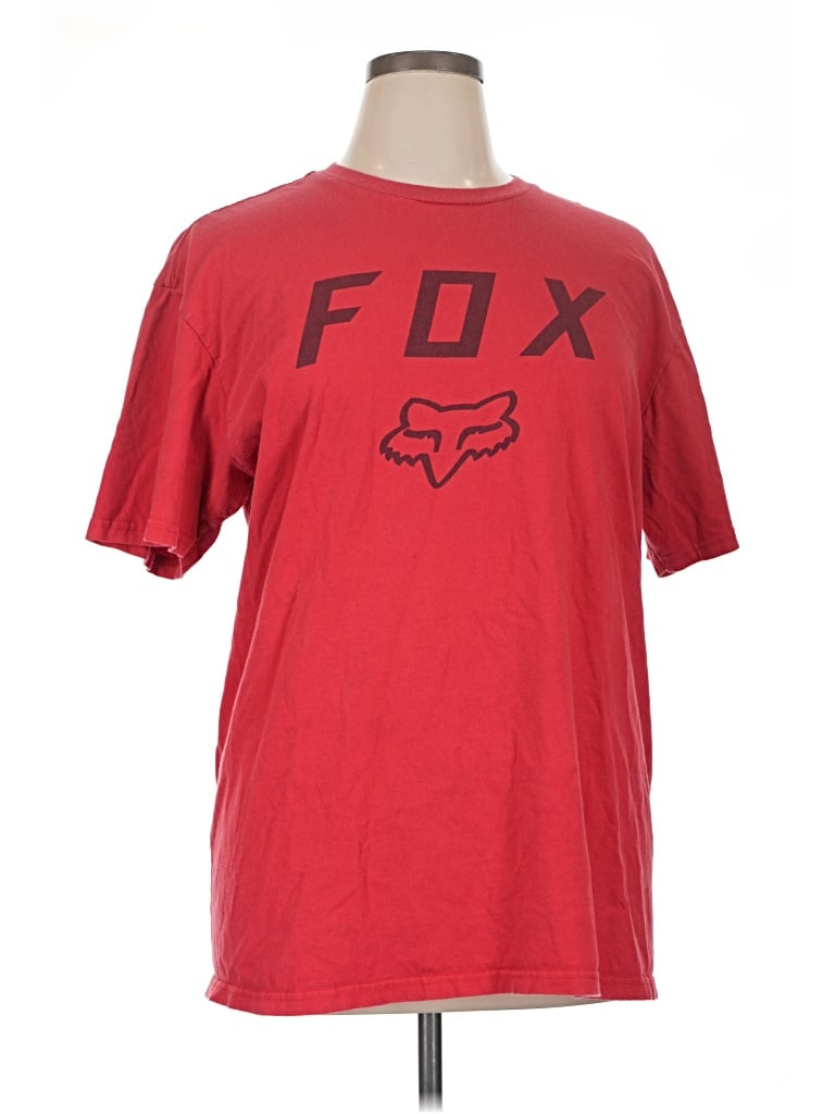 Pre-owned Fox Racing Short Sleeve T-shirt In Red