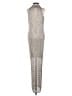 Venus Metallic Silver Cocktail Dress Size M - photo 2