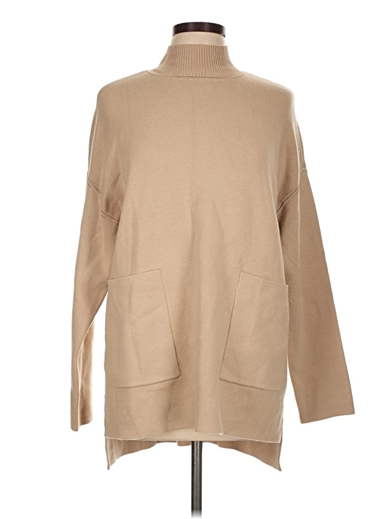 Chico's Turtleneck Sweater In Tan