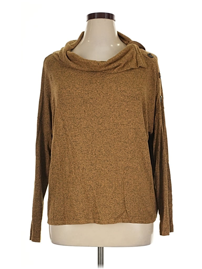 Pre-owned 24/7 Maurices Pullover Sweater In Brown