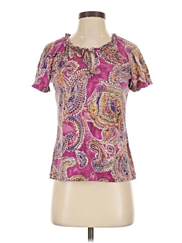 Lauren by Ralph Lauren Short Sleeve Blouse (view 1)