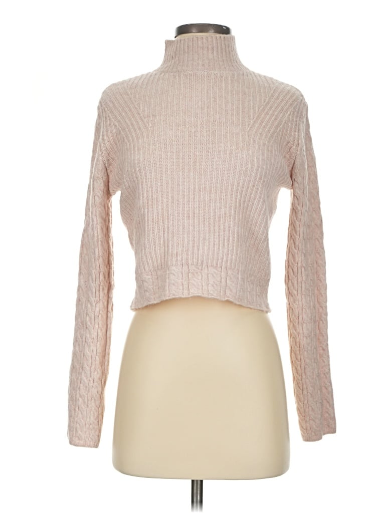 Pre-owned Mng Turtleneck Sweater In Tan