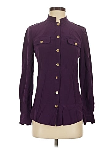 Tory Burch Long Sleeve Silk Top (view 1)