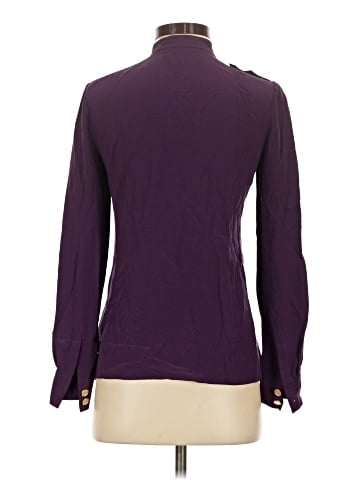 Tory Burch Long Sleeve Silk Top (view 2)