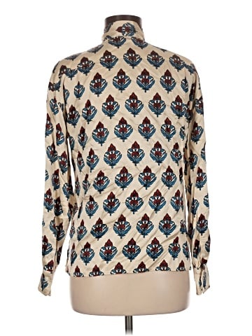Tory Burch Long Sleeve Silk Top (view 2)