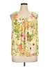 Rose + Olive 100% Polyester Yellow Sleeveless Blouse Size XL - photo 1