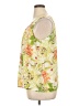 Rose + Olive 100% Polyester Yellow Sleeveless Blouse Size XL - photo 5
