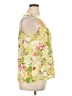 Rose + Olive 100% Polyester Yellow Sleeveless Blouse Size XL - photo 4