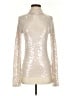 Express Silver Long Sleeve Top Size S - photo 1