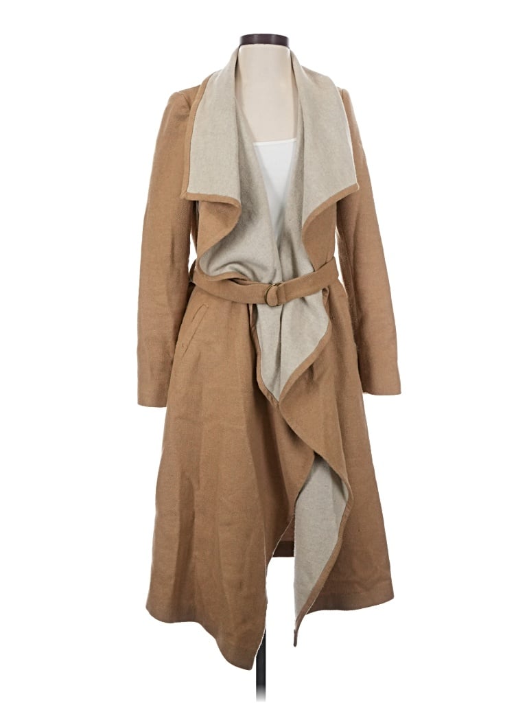 Pre-owned Asos Design Wool Cardigan Sweater In Tan