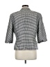 Rena Rowan 100% Silk Houndstooth Silver Silk Blazer Size M (estimated) - photo 2