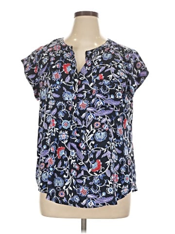 Liz Claiborne Short Sleeve Blouse (view 1)