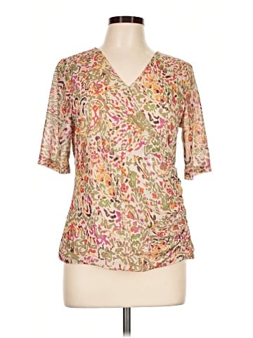 Cable & Gauge Short Sleeve Blouse (view 1)
