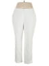 Kasper Solid Ivory Casual Pants Size 14 - photo 1