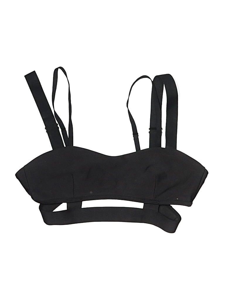 Pre-owned P.e Nation Swimsuit Top Black Swimwear