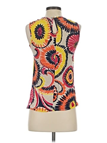 Trina Turk Sleeveless Silk Top (view 2)