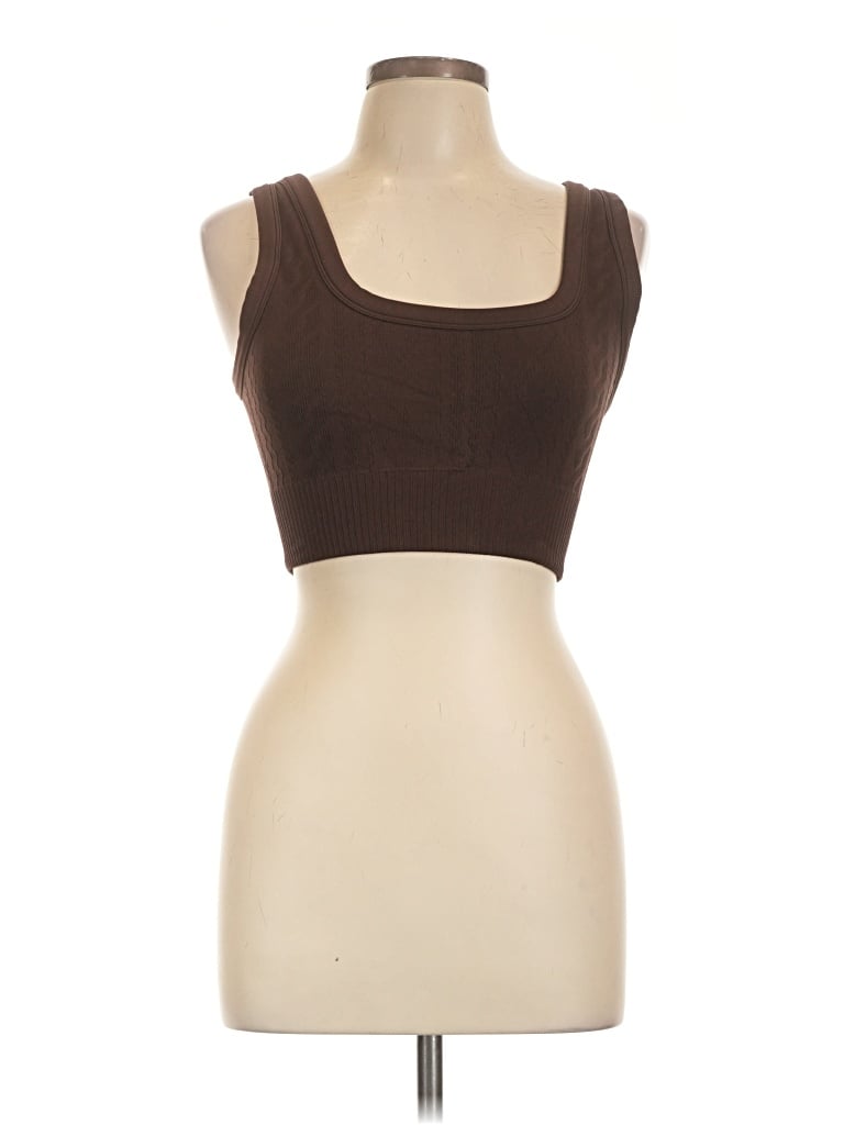 Pre-owned Joylab Sleeveless Top Brown Square Neckline Tops