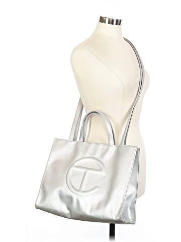 Telfar Silver Medium Shopping Bag (view 2)