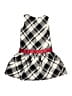 Gymboree 100% Polyester Argyle Black Dress Size 7 - photo 2