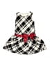 Gymboree 100% Polyester Argyle Black Dress Size 7 - photo 1