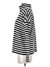 J.Crew 100% Cotton Stripes Silver Turtleneck Sweater Size XXS - photo 5