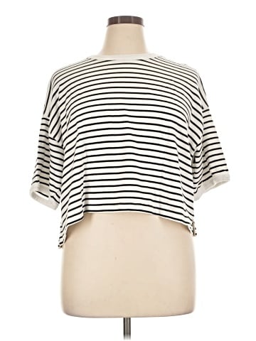 Madewell Relaxed Boxy Tee in Stripe (view 1)