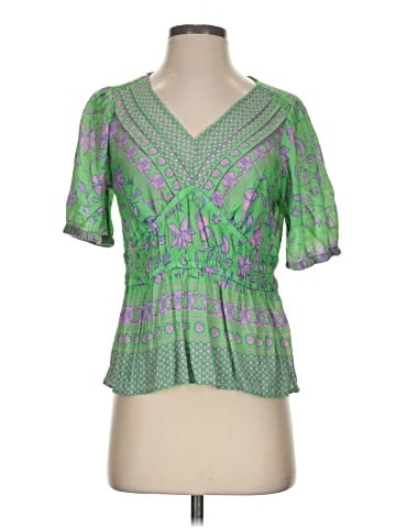 Rose + Olive Short Sleeve Blouse (view 1)