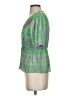 Rose + Olive Green Short Sleeve Blouse Size S - photo 5