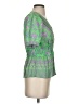 Rose + Olive Green Short Sleeve Blouse Size S - photo 4