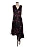 DKNY 100% Polyester Paisley Black Cocktail Dress Size 6 - photo 1