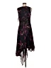 DKNY 100% Polyester Paisley Black Cocktail Dress Size 6 - photo 2