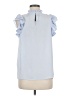 Express 100% Recycled Polyester Blue Sleeveless Blouse Size M - photo 2