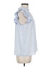 Express 100% Recycled Polyester Blue Sleeveless Blouse Size M - photo 4