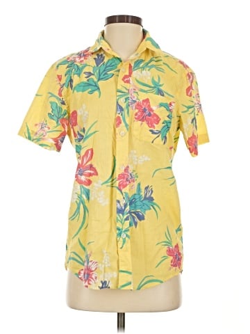American Eagle Outfitters Short Sleeve Button-Down Shirt (view 1)
