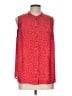 CAbi 100% Polyester Red Sleeveless Blouse Size L - photo 1