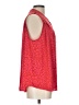 CAbi 100% Polyester Red Sleeveless Blouse Size L - photo 4