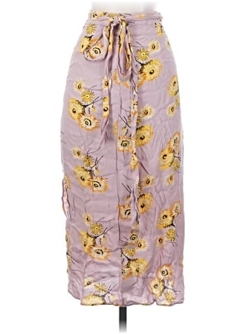Madewell Wrap Midi Skirt in Dutch Dandelions (view 2)