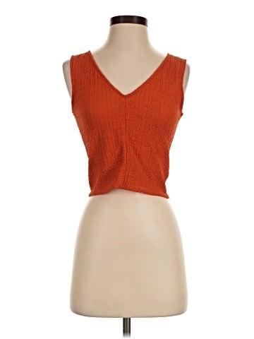 Madewell V-Neck Sleeveless Crop Top (view 1)