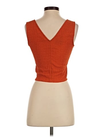 Madewell V-Neck Sleeveless Crop Top (view 2)