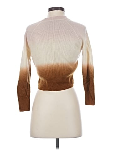 Madewell Dip-Dye Cashmere Shrunken Sweatshirt (view 2)