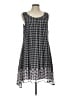 Max Studio 100% Polyester Houndstooth Gray Casual Dress Size L - photo 1
