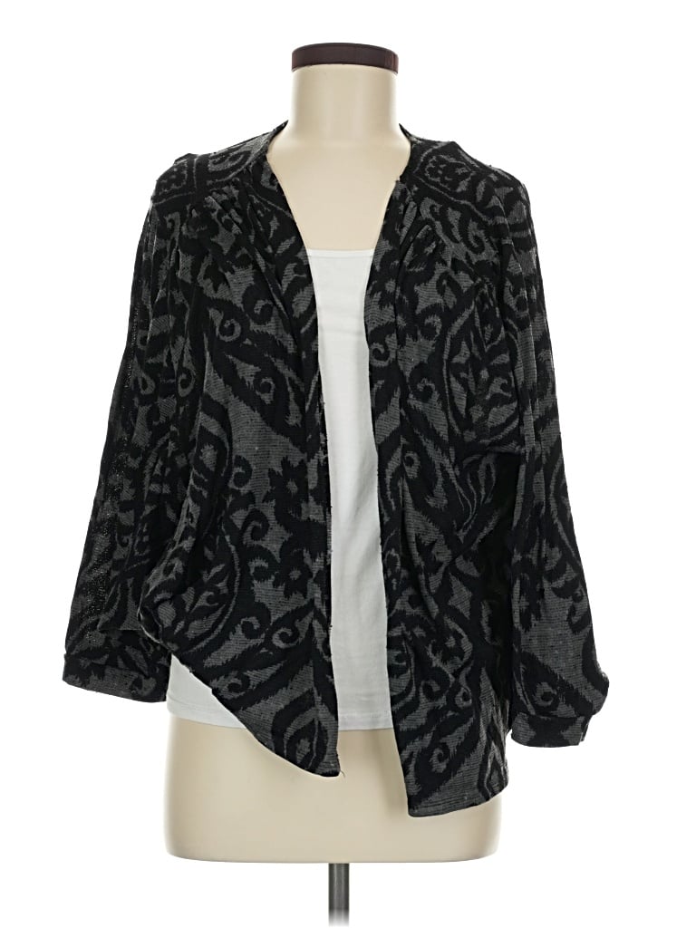 Pre-owned Painted Threads Cardigan Sweater In Black