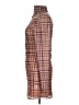 Atoir 100% Polyester Plaid Pink Brown Cocktail Dress Size L - photo 5