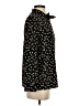 Uniqlo 100% Polyester Animal Print Black Long Sleeve Blouse Size S - photo 4