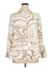 Chico's 100% Modal Print Ivory Long Sleeve Blouse Size XL - photo 1